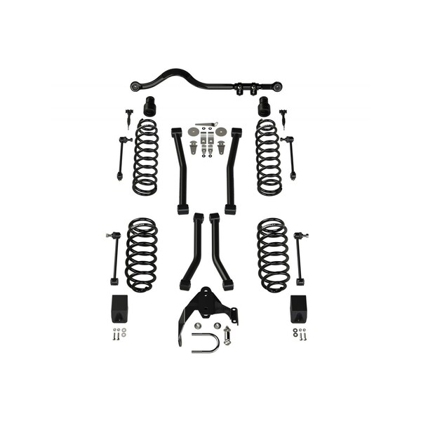 Teraflex JK 2-DOOR 3" LIFT KIT W/ 4 SPORT FLEXARMS & TRACK BAR 1156223 - main